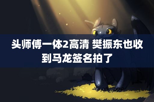 头师傅一体2高清 樊振东也收到马龙签名拍了