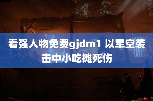 看强人物免费gjdm1 以军空袭击中小吃摊死伤