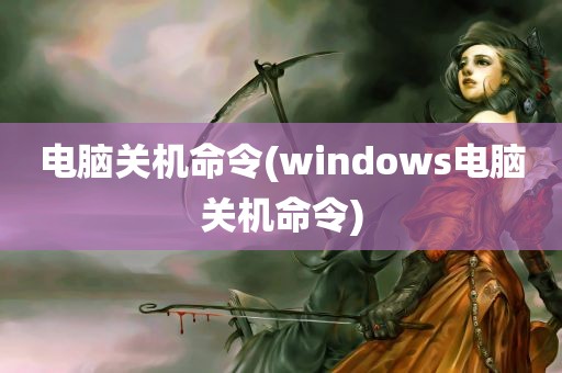 电脑关机命令(windows电脑关机命令)