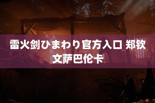 雷火剑ひまわり官方入口 郑钦文萨巴伦卡