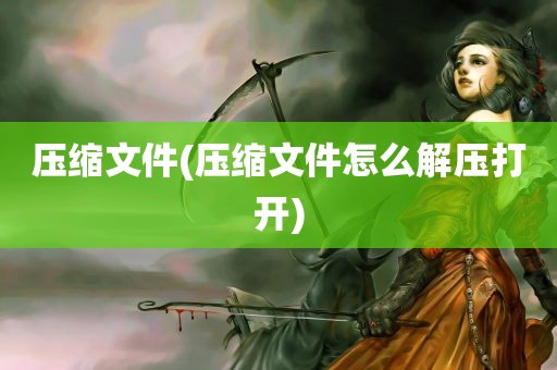 压缩文件(压缩文件怎么解压打开)