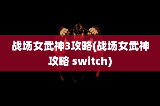 战场女武神3攻略(战场女武神攻略 switch)