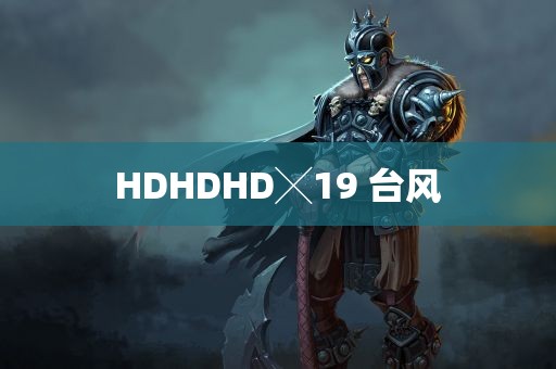 HDHDHD╳19 台风