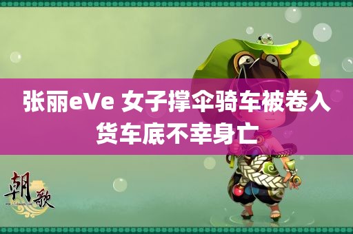 张丽eVe 女子撑伞骑车被卷入货车底不幸身亡