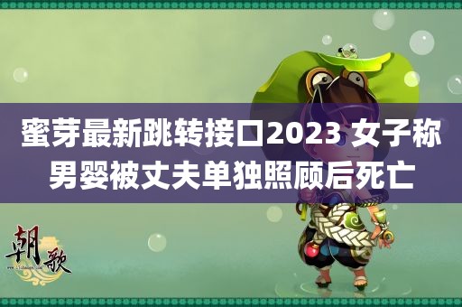 蜜芽最新跳转接口2023 女子称男婴被丈夫单独照顾后死亡