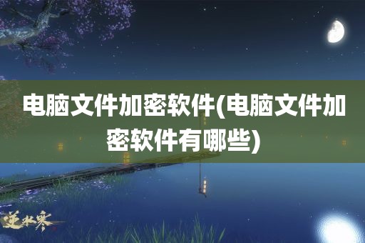 电脑文件加密软件(电脑文件加密软件有哪些)