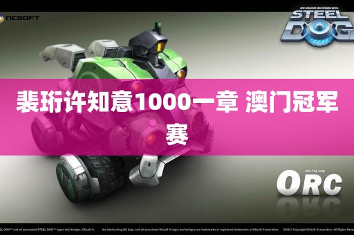 裴珩许知意1000一章 澳门冠军赛