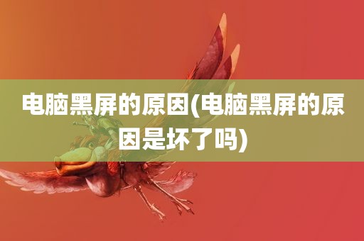 电脑黑屏的原因(电脑黑屏的原因是坏了吗)