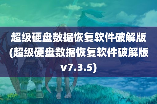 超级硬盘数据恢复软件破解版(超级硬盘数据恢复软件破解版v7.3.5)