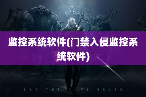 监控系统软件(门禁入侵监控系统软件)