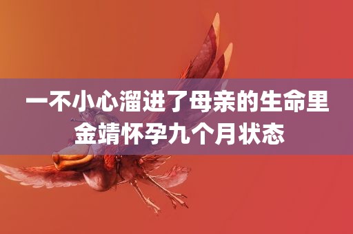 一不小心溜进了母亲的生命里 金靖怀孕九个月状态