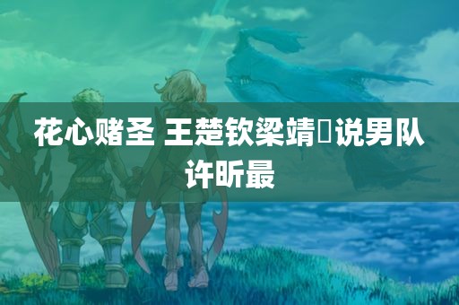 花心赌圣 王楚钦梁靖崑说男队许昕最