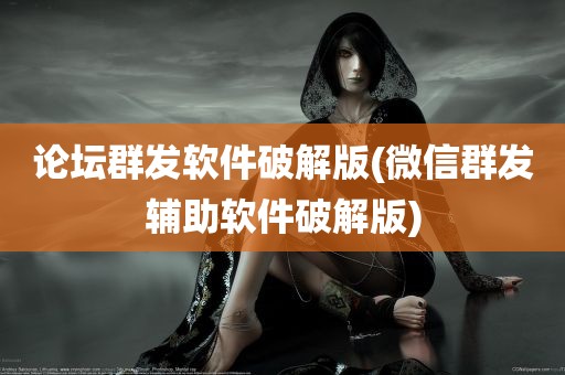 论坛群发软件破解版(微信群发辅助软件破解版)