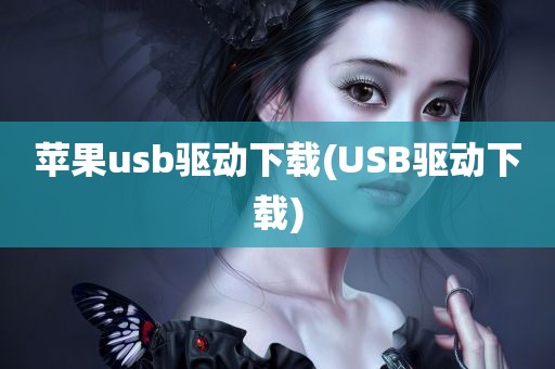 苹果usb驱动下载(USB驱动下载)