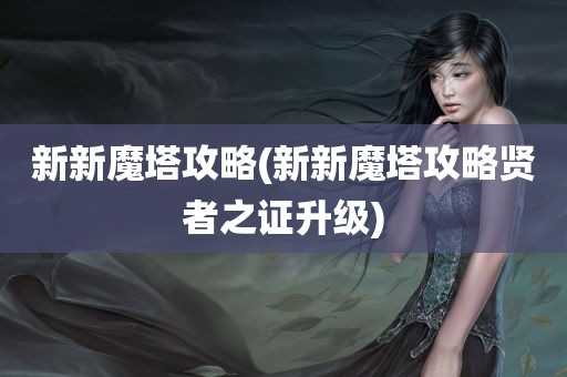 新新魔塔攻略(新新魔塔攻略贤者之证升级)