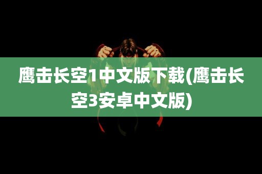 鹰击长空1中文版下载(鹰击长空3安卓中文版)