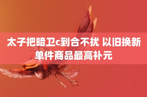 太子把暗卫c到合不扰 以旧换新单件商品最高补元