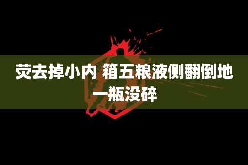 荧去掉小内 箱五粮液侧翻倒地一瓶没碎