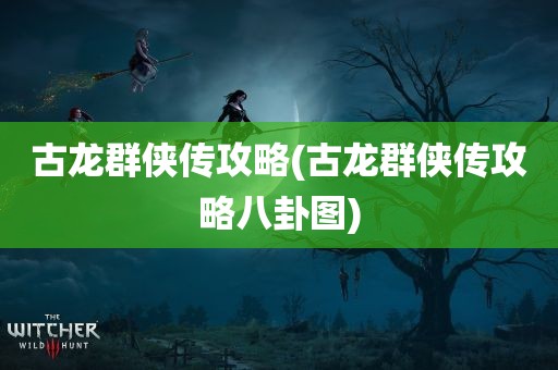 古龙群侠传攻略(古龙群侠传攻略八卦图)