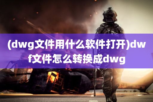 (dwg文件用什么软件打开)dwf文件怎么转换成dwg