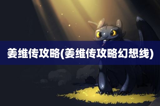 姜维传攻略(姜维传攻略幻想线)