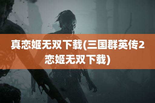 真恋姬无双下载(三国群英传2恋姬无双下载)