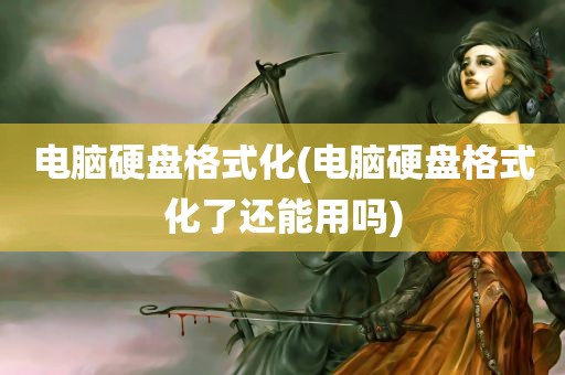 电脑硬盘格式化(电脑硬盘格式化了还能用吗)