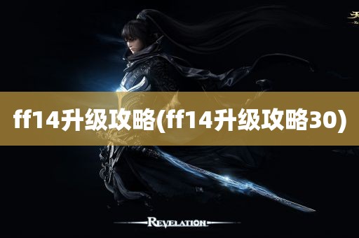 ff14升级攻略(ff14升级攻略30)