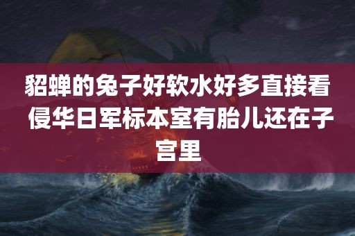 貂蝉的兔子好软水好多直接看 侵华日军标本室有胎儿还在子宫里