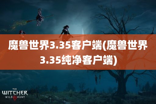 魔兽世界3.35客户端(魔兽世界3.35纯净客户端)