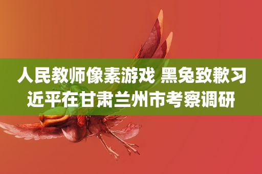 人民教师像素游戏 黑兔致歉习近平在甘肃兰州市考察调研