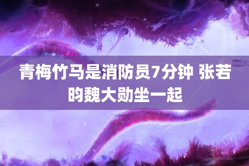 青梅竹马是消防员7分钟 张若昀魏大勋坐一起