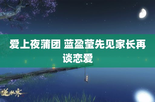 爱上夜蒲团 蓝盈莹先见家长再谈恋爱