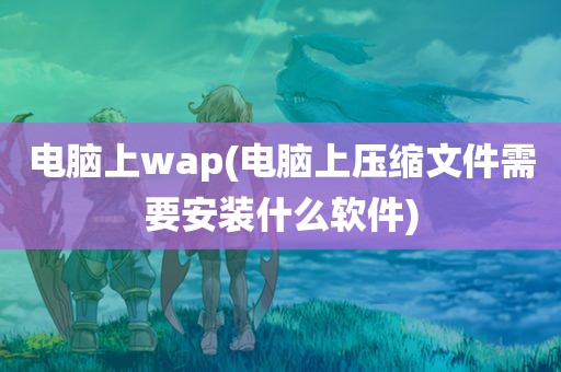 电脑上wap(电脑上压缩文件需要安装什么软件)