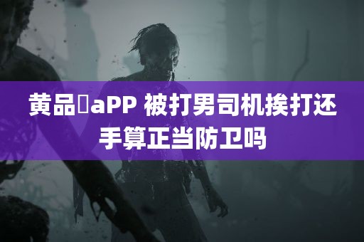 黄品匯aPP 被打男司机挨打还手算正当防卫吗