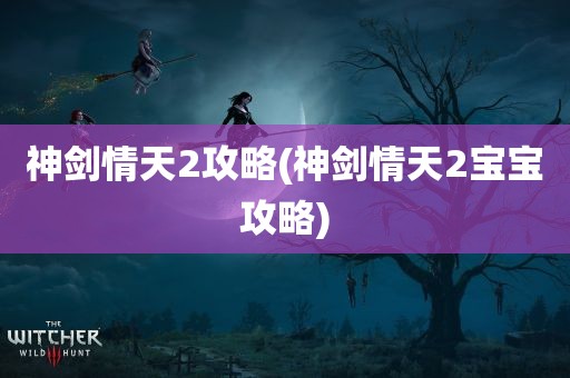 神剑情天2攻略(神剑情天2宝宝攻略)