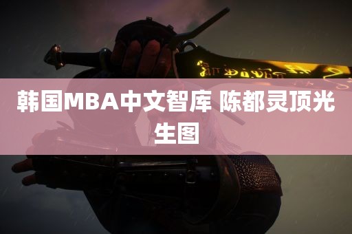 韩国MBA中文智库 陈都灵顶光生图