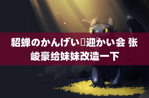 貂蝉のかんげい歓迎かい会 张峻豪给妹妹改造一下