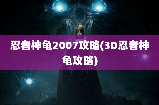 忍者神龟2007攻略(3D忍者神龟攻略)