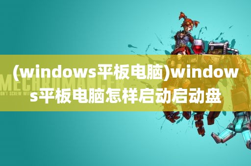 (windows平板电脑)windows平板电脑怎样启动启动盘