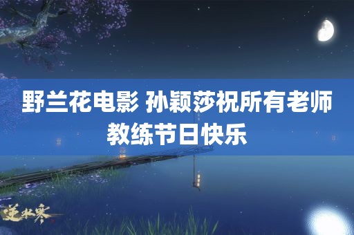 野兰花电影 孙颖莎祝所有老师教练节日快乐