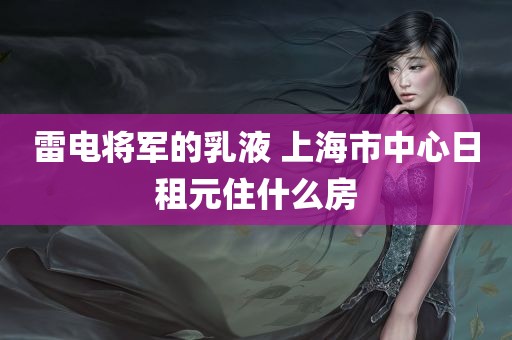 雷电将军的乳液 上海市中心日租元住什么房