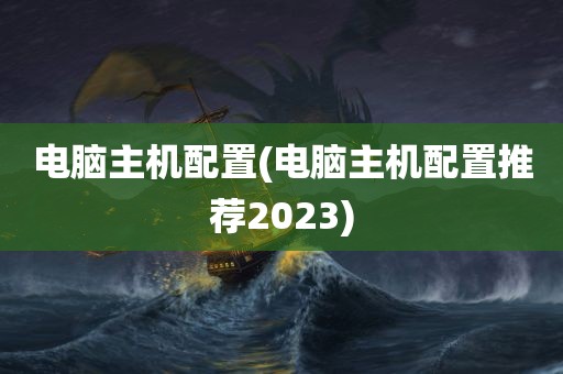 电脑主机配置(电脑主机配置推荐2023)