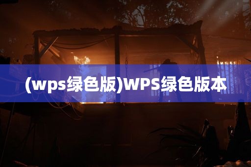 (wps绿色版)WPS绿色版本