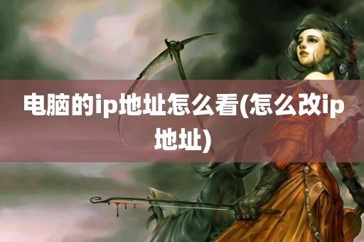 电脑的ip地址怎么看(怎么改ip地址)