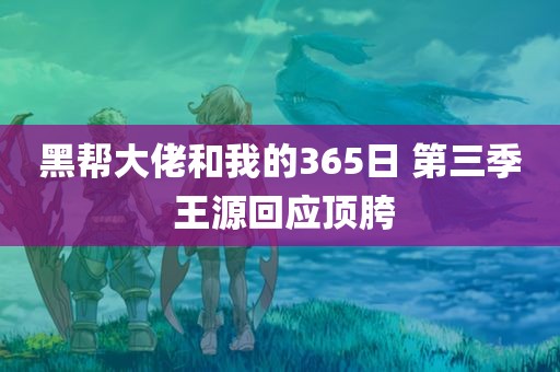 黑帮大佬和我的365日 第三季 王源回应顶胯