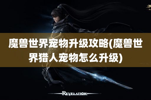 魔兽世界宠物升级攻略(魔兽世界猎人宠物怎么升级)