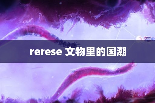 rerese 文物里的国潮