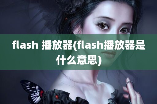 flash 播放器(flash播放器是什么意思)