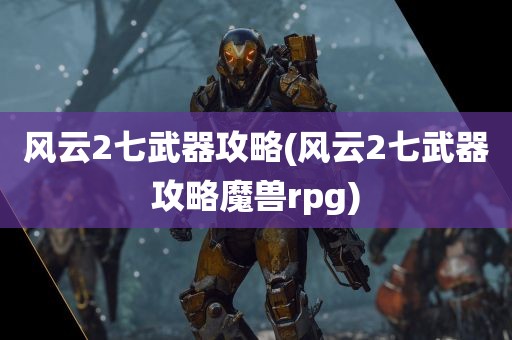 风云2七武器攻略(风云2七武器攻略魔兽rpg)